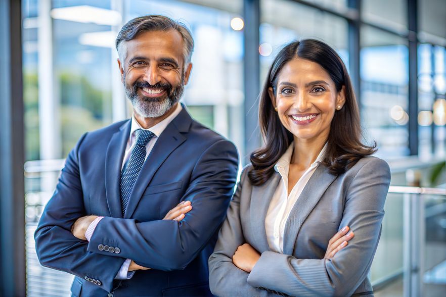 Indien Gesch&auml;ftsleute AdobeStock_815654696